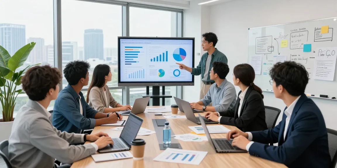 Professionelles Meeting zur Datenschutzoptimierung auf der Startseite von MUNAS.