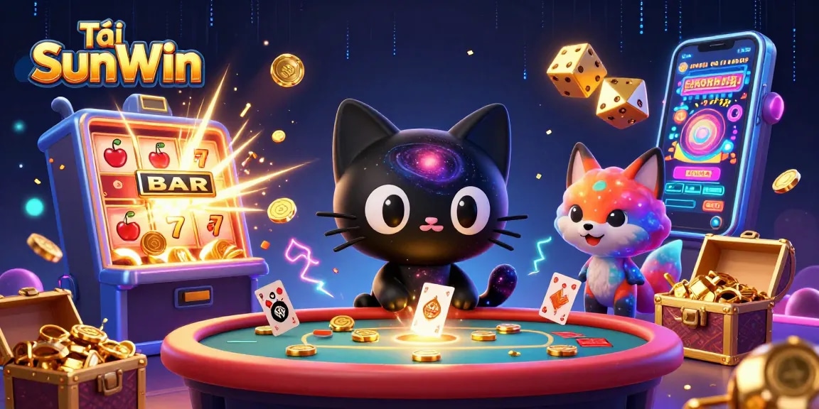 Tải SunWin brings action to life as a black hole cat and nebula fox charm players with stunning casino elements.