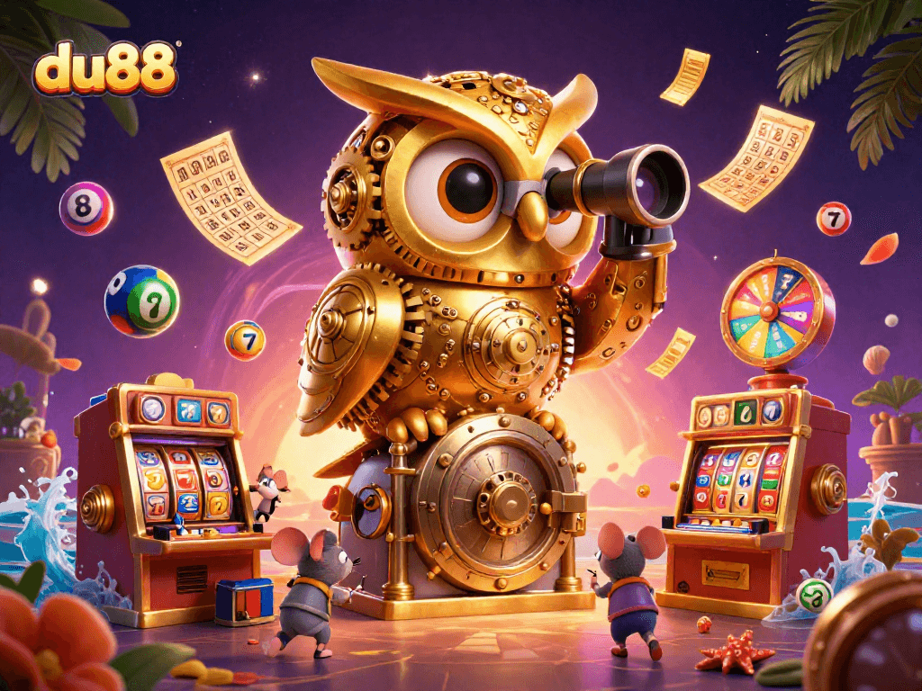 Experience thrilling jackpots at du88 with vibrant casino elements and dynamic animations.