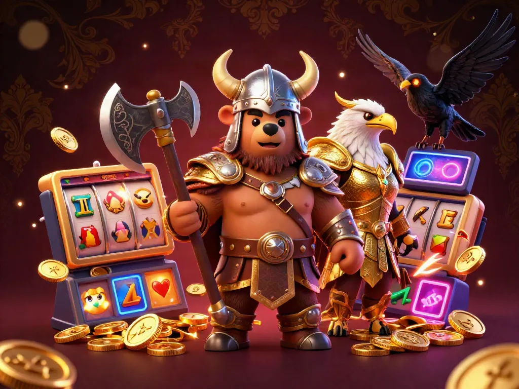 Experience thrilling gameplay with uk88v4's vibrant 3D illustration featuring iconic casino elements.