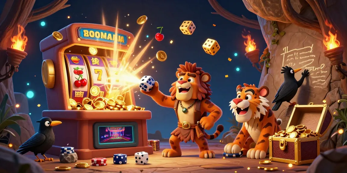 Experience thrilling gameplay at Fabet with a dynamic prehistoric casino featuring vibrant characters and captivating elements.