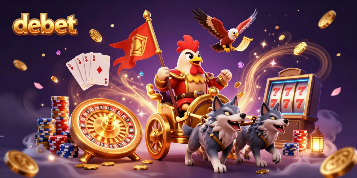 Experience thrilling action with debet as a rooster warlord leads a dynamic casino scene.