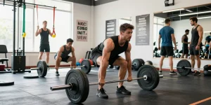 Anatomisches Training bei Selliza Shop in einem modernen Fitnessstudio.